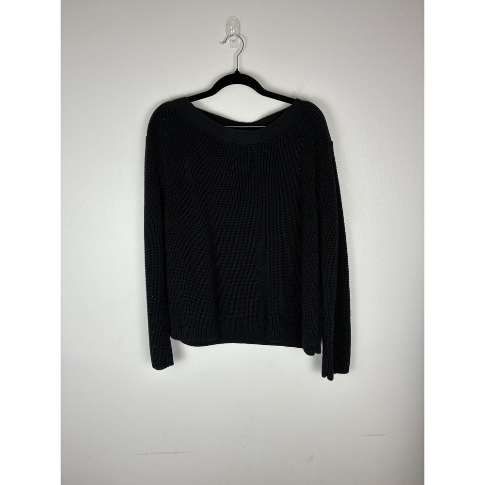 Quince Boat Neck Knit Sweater sz M